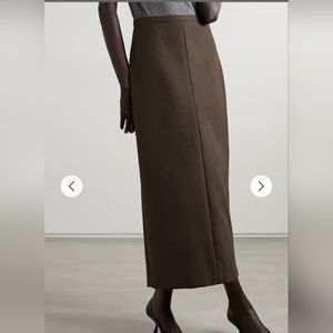 UNIQLO Wool Blend Midi Skirt